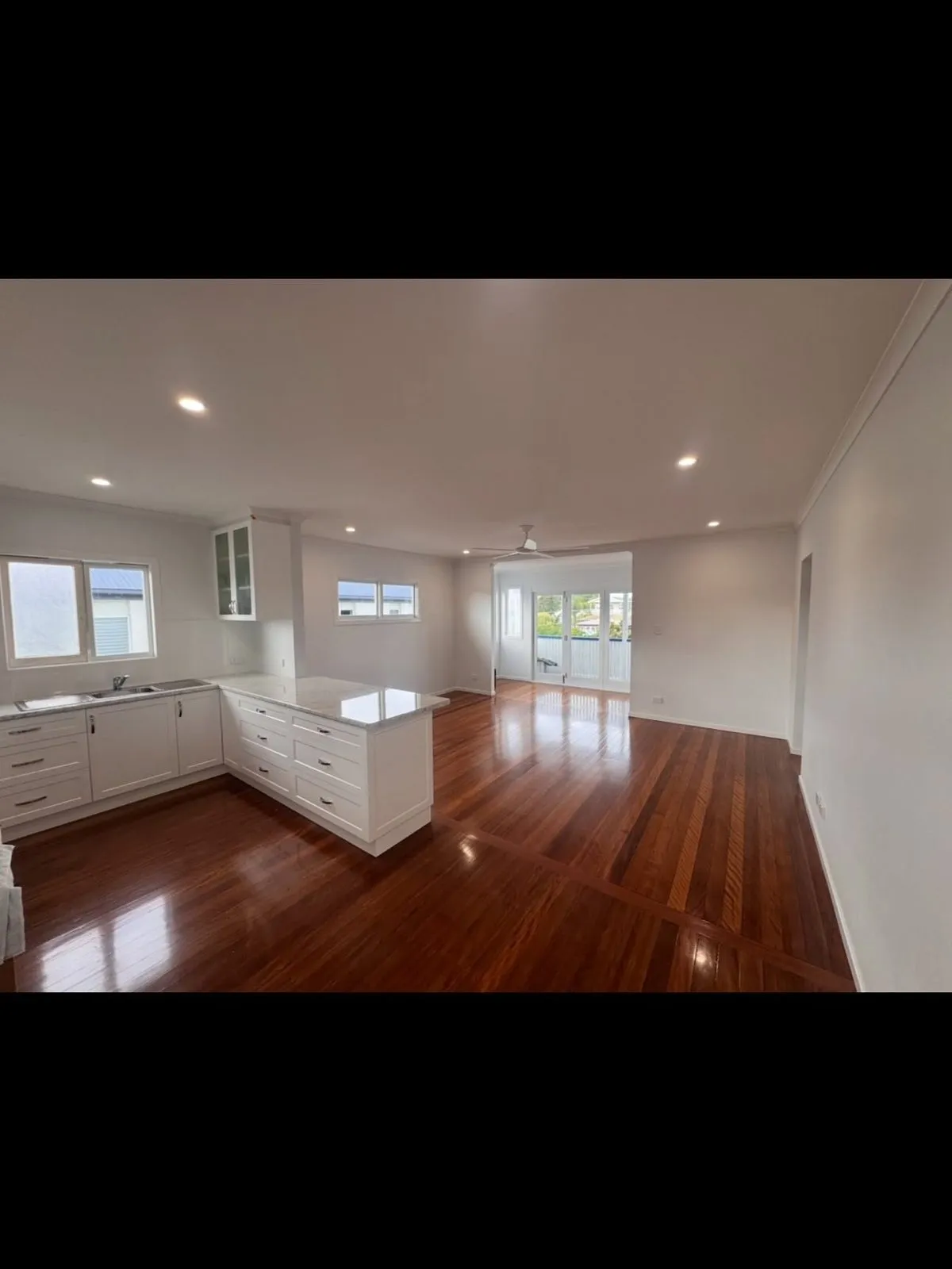 Upper-level renovation interior