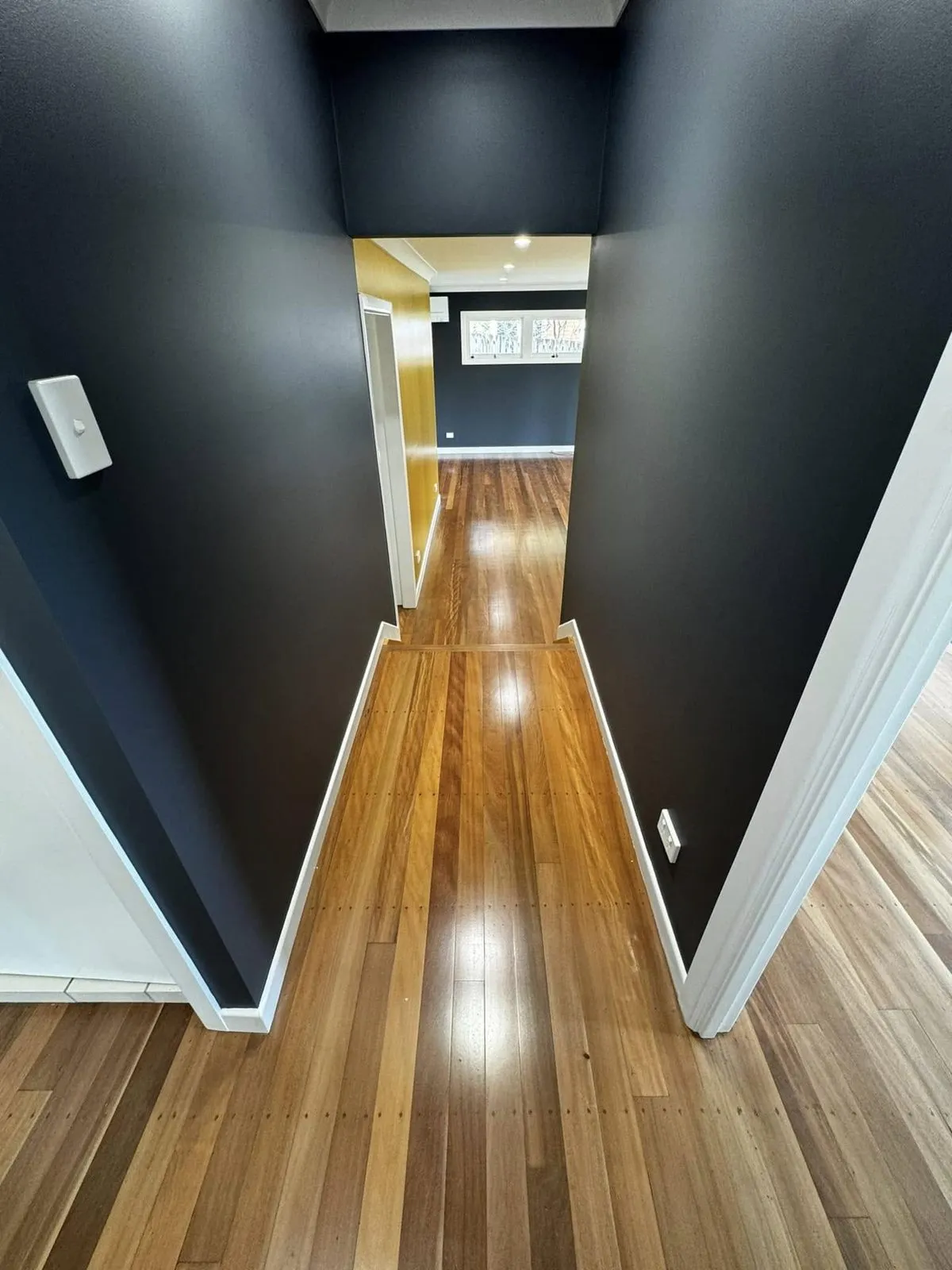 Renovation with dark and gold feature walls, photo 1
