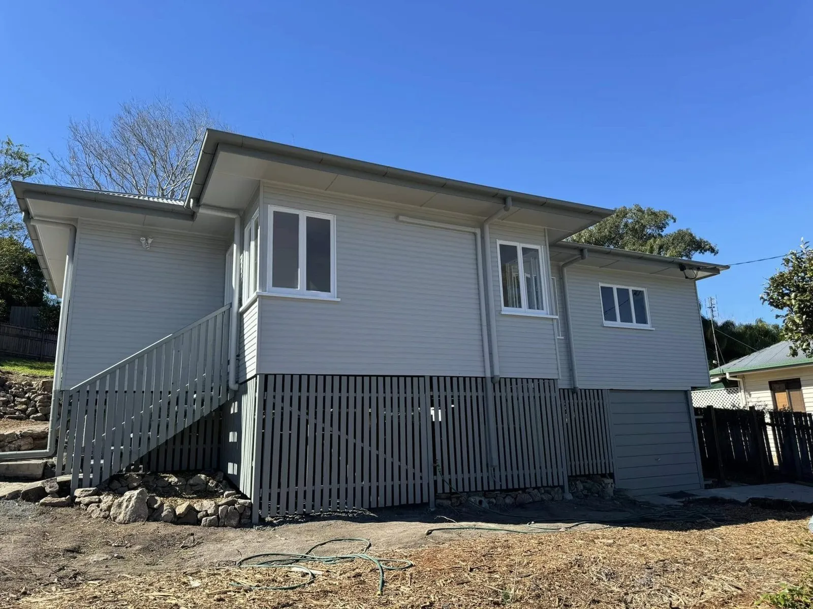 After: Weatherboard house exterior